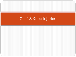 Ch. 18 Knee Injuries - Midway ISD / Home Page