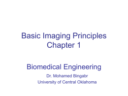 Ch 1 Basic Imaging Principles