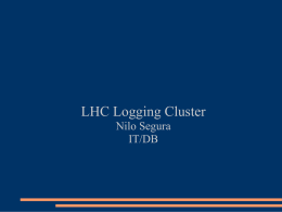 PowerPoint Presentation - LHC Logging Project
