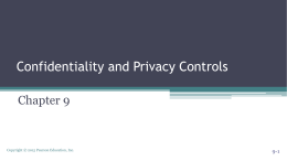 Confidentiality and Privacy Controls