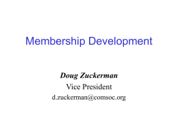Membership Development – An Introduction
