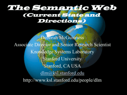 The SemanticWeb - Stanford University