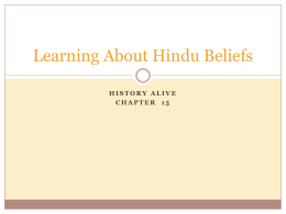 Learning About Hindu Beliefs