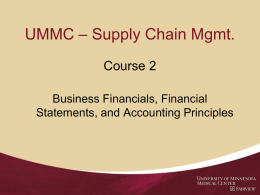 UMMC – Supply Chain Mgmt.