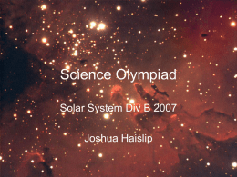 Science Olympiad - Department of Physics and Astronomy
