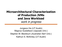 Microarchitectural Characterization of Production JVMs and