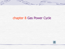 chapter 8 Gas Power Cycle - China University of Mining and