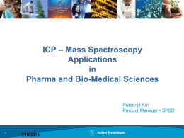 ICP-MS in Pharma Analysis