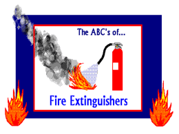 ABC's of Fire Extinguishers