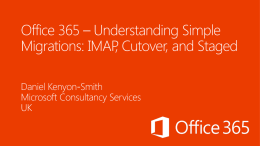 Office 365 - Understanding Simple Migrations: IMAP