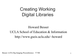 Introduction to Metadata for Digital Libraries