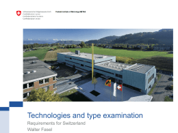 Technologies and type examination