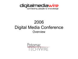 DMC Overview for Carat - Digital Media Conference