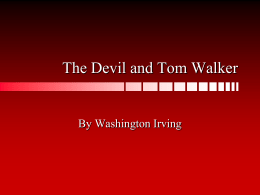 The Devil and Tom Walker - jaredfowler / FrontPage