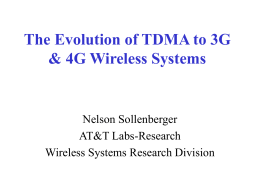 4G Wireless Access based on Wideband OFDM