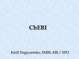 ChEBI - ROC - RNA Ontology Consortium