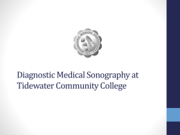 Diagnostic Medical Sonography at Tidewater Community College
