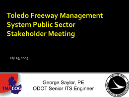 Toledo Freeway Management System