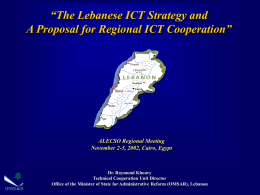 Lebanon in the Information Age: Developing and