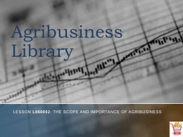 Agribusiness Library - Carlisle County Public Schools