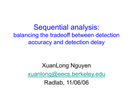 Sequential analysis - University of Michigan