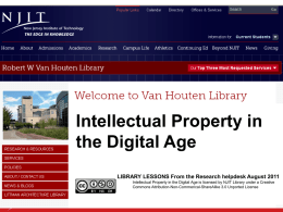 Intellectual Property - New Jersey Institute of Technology