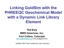 Approaches for Integrating GoldSim Models and Supporting