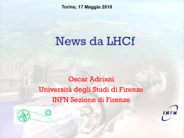 LHCf CSN1 260110 - Istituto Nazionale di Fisica Nucleare