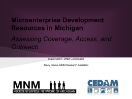 Microenterprise Development Resources in Michigan