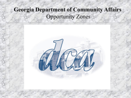 Opp Zone - Georgia Department of Community Affairs
