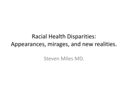 Health Disparities: isms, privileges, and differences.