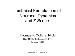 Foundations of QEEG and Z Scores