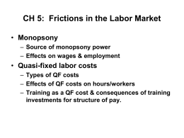 CH 5: QUASI-FIXED LABOR COSTS AND THEIR EFFECTS ON …