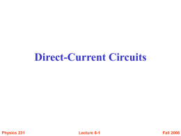 Direct-Current Circuits