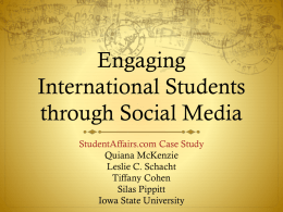 Engaging - Student Affairs