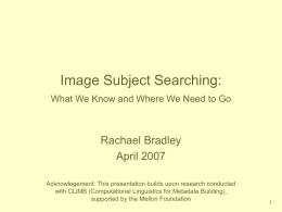 Image Subject Searching: An Analysis of Current Challenges
