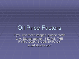 Oil Price Factors