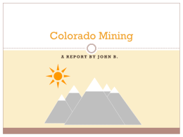 Colorado Mining - Littleton Public Schools