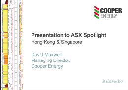 Presentation to ASX Spotlight