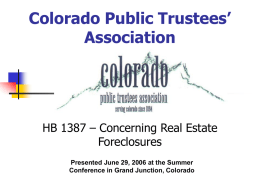 Colorado Public Trustees’ Association