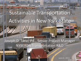NYS Sustainable Transportation Activities