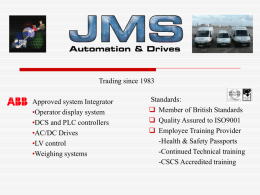JMS AUTOMATION & DRIVES - JMS Automation & Drives