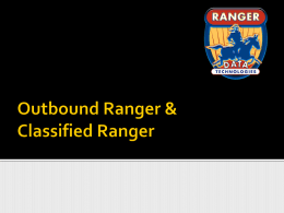 Outbound Ranger