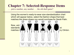 Ch 7. Selected-Response Items