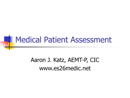 Medical Patient Assessment
