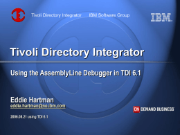 Tivoli Directory Integrator