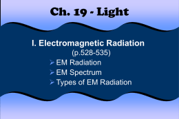 I. EM Radiation