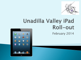 Unadilla Valley iPad Rolll-out