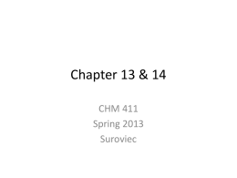 Chapter 13 & 14