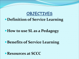 OBJECTIVES - Schenectady County Community College